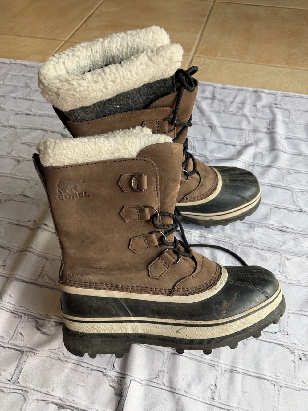 Sorel Caribou Men's Winter Boot Size 10 Eu 43 Waterproof Insulated Snow Work